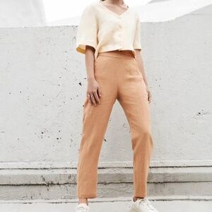Eve Gravel Linen Pavot Pants